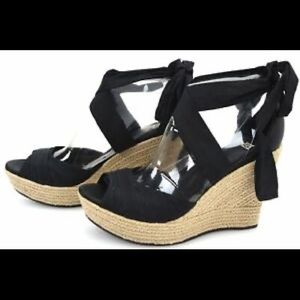 Ugg LUCIANA euro 36 /us 6 wedge, lace up platform